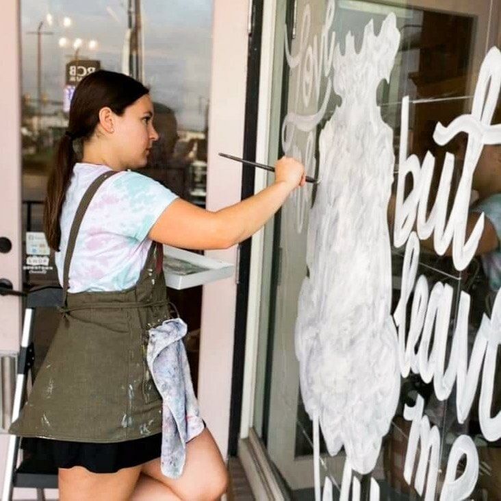 Artist returns to Claremore to create custom piece for downtown merchant